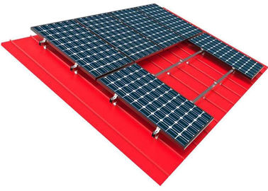 10kw Solar Panel Roof Mounting Systems Pitched Corrugated Trapezoidal Standing Seam PV Structure